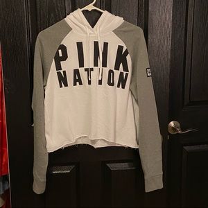 Cropped Pink hoodie